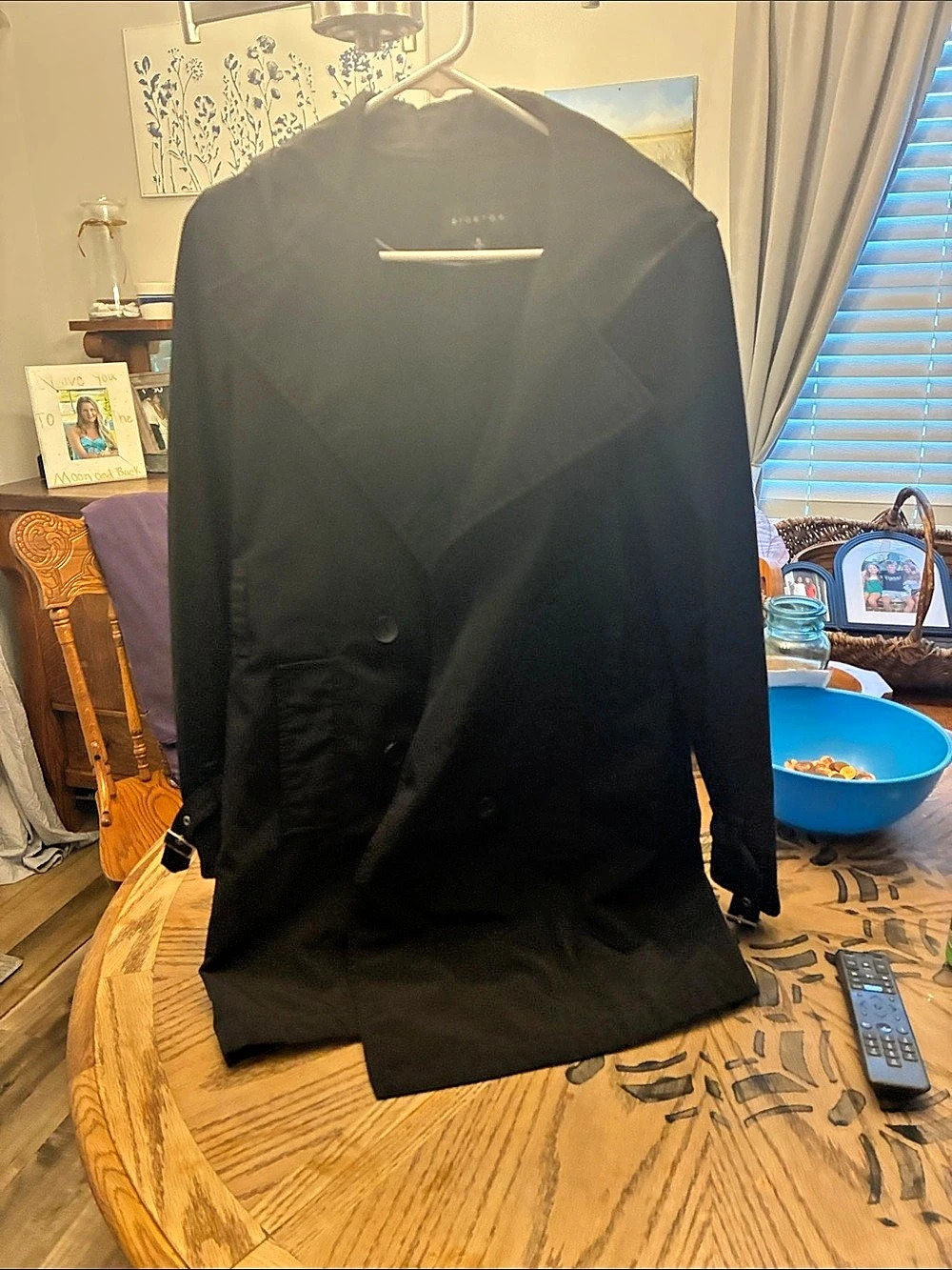 Braetan Black Trench Coat Size Small Like New